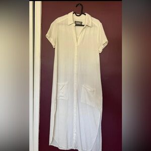 Reformation button down shift shirt dress